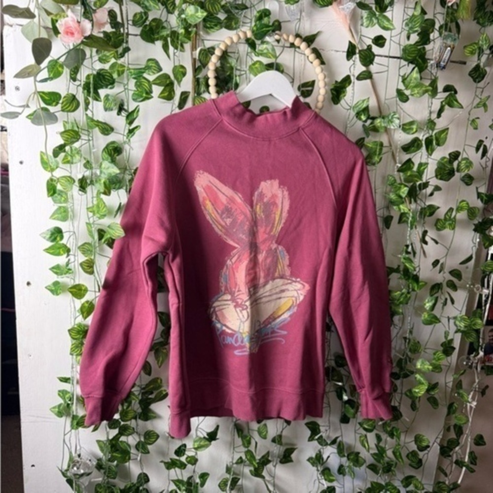 Panda Works 2020 Pink Bugs Bunny Graphic Sweatshirt